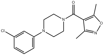 [4-(3-CHLOROPHENYL)PIPERAZINO](3,5-DIMETHYL-4-ISOXAZOLYL)METHANONE