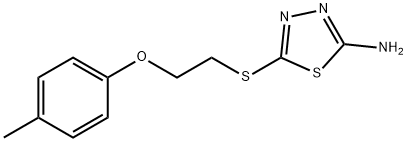 5-([2-(4-METHYLPHENOXY)ETHYL]THIO)-1,3,4-THIADIAZOL-2-AMINE