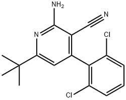 2-amino-6-tert-butyl-4-(2,6-dichlorophenyl)pyridine-3-carbonitrile