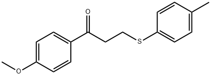 1-(4-METHOXYPHENYL)-3-[(4-METHYLPHENYL)SULFANYL]-1-PROPANONE