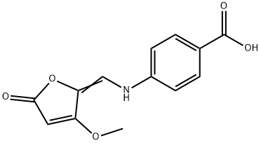 4-(([3-METHOXY-5-OXO-2(5H)-FURANYLIDEN]METHYL)AMINO)BENZENECARBOXYLIC ACID