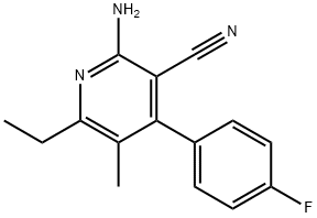 2-amino-6-ethyl-4-(4-fluorophenyl)-5-methylpyridine-3-carbonitrile