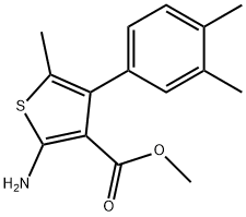 2-氨基-4-(3,4-二甲基苯基)-5-甲基-噻吩-3-甲酸甲酯