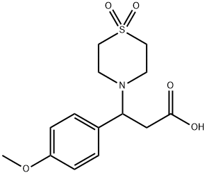 3-(1,1-DIOXO-1LAMBDA6,4-THIAZINAN-4-YL)-3-(4-METHOXYPHENYL)PROPANOIC ACID