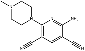 3,5-Pyridinedicarbonitrile, 2-amino-6-(4-methyl-1-piperazinyl)-