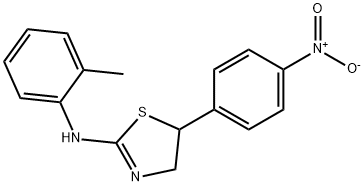 N-(2-methylphenyl)-5-(4-nitrophenyl)-4,5-dihydro-1,3-thiazol-2-amine