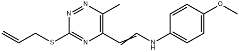 N-(2-[3-(ALLYLSULFANYL)-6-METHYL-1,2,4-TRIAZIN-5-YL]VINYL)-4-METHOXYANILINE