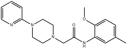 N-(2-METHOXY-5-METHYLPHENYL)-2-[4-(2-PYRIDINYL)PIPERAZINO]ACETAMIDE