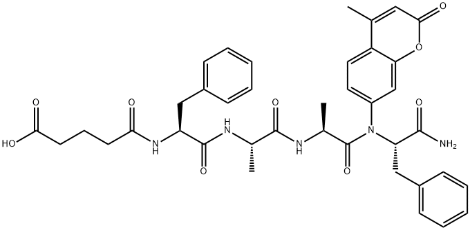 L-Phenylalaninamide, N-(4-carboxy-1-oxobutyl)-L-phenylalanyl-L-alanyl-L-alanyl-N-(4-methyl-2-oxo-2H-1-benzopyran-7-yl)- (9CI)