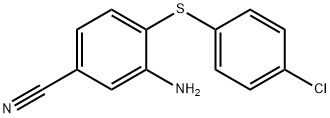 3-AMINO-4-[(4-CHLOROPHENYL)SULFANYL]BENZENECARBONITRILE