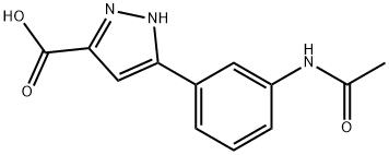 3-(3-acetamidophenyl)-1H-pyrazole-5-carboxylic acid