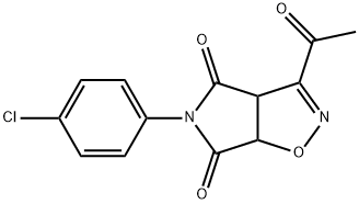 4H-Pyrrolo[3,4-d]isoxazole-4,6(5H)-dione, 3-acetyl-5-(4-chlorophenyl)-3a,6a-dihydro-
