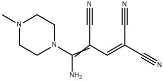 1-Propene-1,1,3-tricarbonitrile, 3-[amino(4-methyl-1-piperazinyl)methylene]-