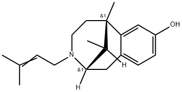 2,6-Methano-3-benzazocin-8-ol, 1,2,3,4,5,6-hexahydro-6,11-dimethyl-3-(3-methyl-2-butenyl)-, (2α,6α,11S*)- (9CI)