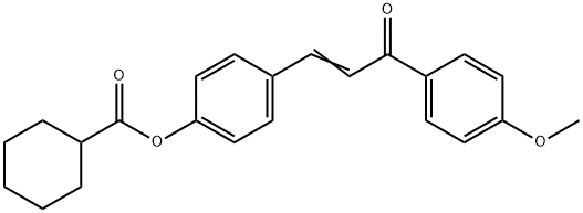 Cyclohexanecarboxylic acid, 4-[3-(4-methoxyphenyl)-3-oxo-1-propen-1-yl]phenyl ester