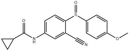 N-[3-cyano-4-(4-methoxybenzenesulfinyl)phenyl]cyclopropanecarboxamide