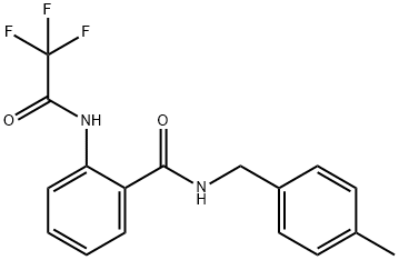 N-(4-METHYLBENZYL)-2-[(2,2,2-TRIFLUOROACETYL)AMINO]BENZENECARBOXAMIDE