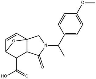 3-[1-(4-METHOXY-PHENYL)-ETHYL]-4-OXO-10-OXA-3-AZA-TRICYCLO[5.2.1.0(1,5)]DEC-8-ENE-6-CARBOXYLIC ACID