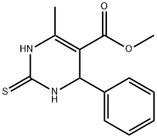 5-Pyrimidinecarboxylic acid, 1,2,3,4-tetrahydro-6-methyl-4-phenyl-2-thioxo-, methyl ester