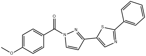 5-[1-(4-methoxybenzoyl)-1H-pyrazol-3-yl]-2-phenyl-1,3-thiazole