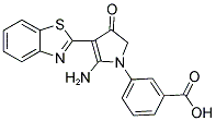 3-[5-氨基-4-(2-苯并噻唑基)-2,3-二氢-3-氧代-1H-吡咯-1-基]苯甲酸