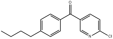 2-CHLORO-5-(4-N-BUTYLBENZOYL)PYRIDINE