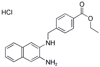 4-[[(3-AMINO-2-NAPHTHALENYL)AMINO]METHYL]-BENZOIC ACID, ETHYL ESTER, HYDROCHLORIDE