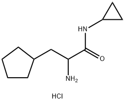 2-amino-3-cyclopentyl-N-cyclopropylpropanamide hydrochloride