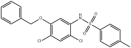 N-[5-(BENZYLOXY)-2,4-DICHLOROPHENYL]-4-METHYLBENZENESULFONAMIDE