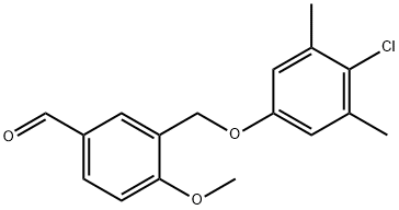 苯甲醛,3-(4-氯-3,5-二甲基苯氧基甲基)-4-甲氧基-