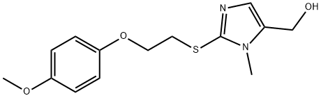 (2-((2-(4-Methoxyphenoxy)ethyl)thio)-1-methyl-1H-imidazol-5-yl)methanol