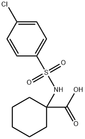 Cyclohexanecarboxylic acid, 1-[[(4-chlorophenyl)sulfonyl]amino]-