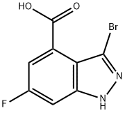 3-溴-6-氟-1H-吲唑-4-羧酸