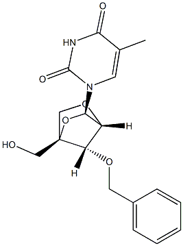 1-((1S,3R,4R,7S)-7-(benzyloxy)-1-(hydroxymethyl)-2,5-dioxabicyclo[2.2.1]heptan-3-yl)-5-methylpyrimidine-2,4(1H,3H)-dione