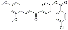4-[3-(2,4-DIMETHOXYPHENYL)ACRYLOYL]PHENYL 4-CHLOROBENZENECARBOXYLATE