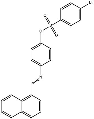 4-[(1-NAPHTHYLMETHYLENE)AMINO]PHENYL 4-BROMOBENZENESULFONATE