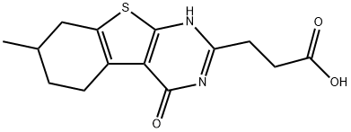 1,4,5,6,7,8-hexahydro-7-methyl-4-oxo-[1]Benzothieno[2,3-d]pyrimidin-2-propanoic acid