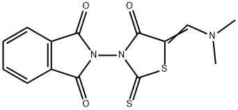 2-[(5Z)-5-[(dimethylamino)methylidene]-4-oxo-2-sulfanylidene-1,3-thiazolidin-3-yl]-2,3-dihydro-1H-isoindole-1,3-dione