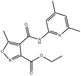 ETHYL 4-([(4,6-DIMETHYL-2-PYRIDINYL)AMINO]CARBONYL)-5-METHYL-3-ISOXAZOLECARBOXYLATE