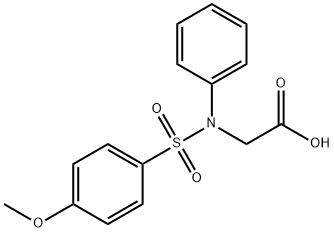 2-([(4-METHOXYPHENYL)SULFONYL]ANILINO)ACETIC ACID