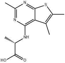 2-(2,5,6-TRIMETHYL-THIENO[2,3-D]PYRIMIDIN-4-YLAMINO)-PROPIONIC ACID