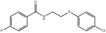 N-{2-[(4-chlorophenyl)sulfanyl]ethyl}-4-fluorobenzamide