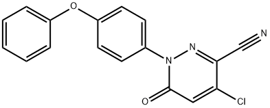 4-CHLORO-6-OXO-1-(4-PHENOXYPHENYL)-1,6-DIHYDRO-3-PYRIDAZINECARBONITRILE