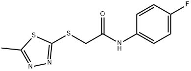 N-(4-FLUOROPHENYL)-2-[(5-METHYL-1,3,4-THIADIAZOL-2-YL)SULFANYL]ACETAMIDE