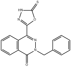 4-(4,5-二氢-5-硫代-1,3,4-噁二唑-2-基)-2-(苯基甲基)-1(2H)-酞嗪酮