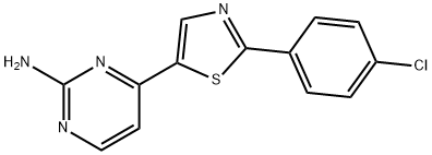 4-[2-(4-chlorophenyl)-1,3-thiazol-5-yl]pyrimidin-2-amine