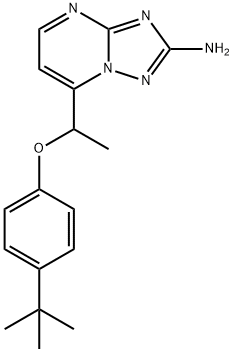 7-(1-[4-(TERT-BUTYL)PHENOXY]ETHYL)[1,2,4]TRIAZOLO[1,5-A]PYRIMIDIN-2-AMINE