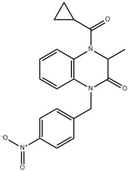 4-(CYCLOPROPYLCARBONYL)-3-METHYL-1-(4-NITROBENZYL)-3,4-DIHYDRO-2(1H)-QUINOXALINONE