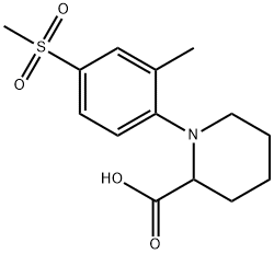 2-Piperidinecarboxylic acid, 1-[2-methyl-4-(methylsulfonyl)phenyl]-