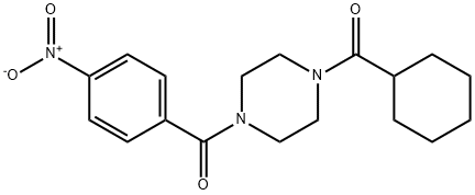 CYCLOHEXYL[4-(4-NITROBENZOYL)PIPERAZINO]METHANONE